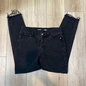 Black high rise jeans